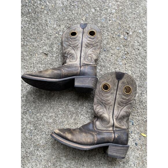 Ariat 10023176 Heritage Roughstock Size 10.5 EE Pull On Western Work Boots - Picture 7 of 11